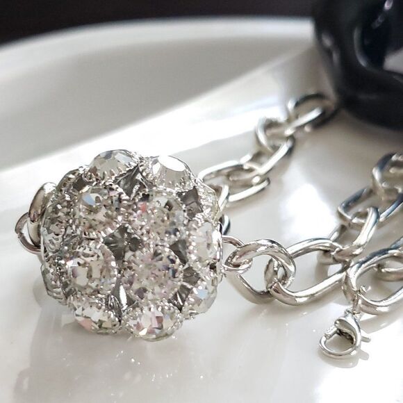 New! Zara's Night Out Glamorous Chain Link Choker Necklace - Picture 4 of 12